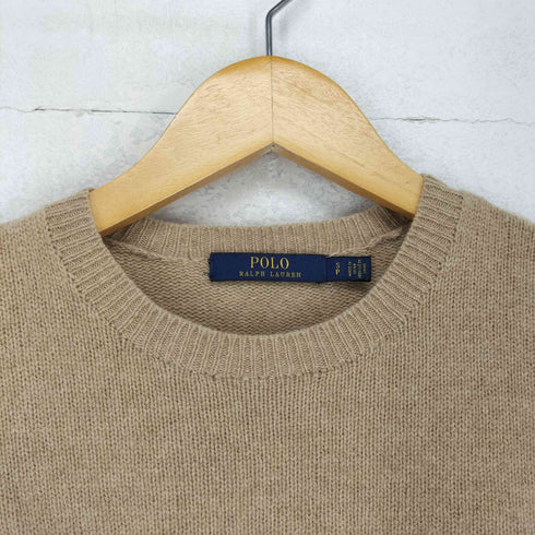 ポロラルフローレン POLO RALPH LAUREN カシミヤ混 エルボーパッチ ニットワンピース レディース import:S