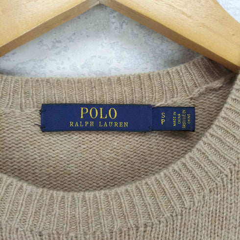 ポロラルフローレン POLO RALPH LAUREN カシミヤ混 エルボーパッチ ニットワンピース レディース import:S