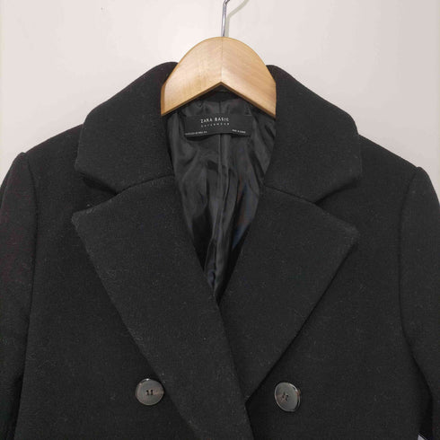 ザラ ZARA ウール ダブルチェスターコート レディース import:XS