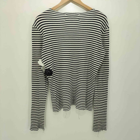 メゾンマルジェラ Maison Margiela 16SS Striped long sleeves カレンダータグ サーマル ボーダー カットソー メンズ 48