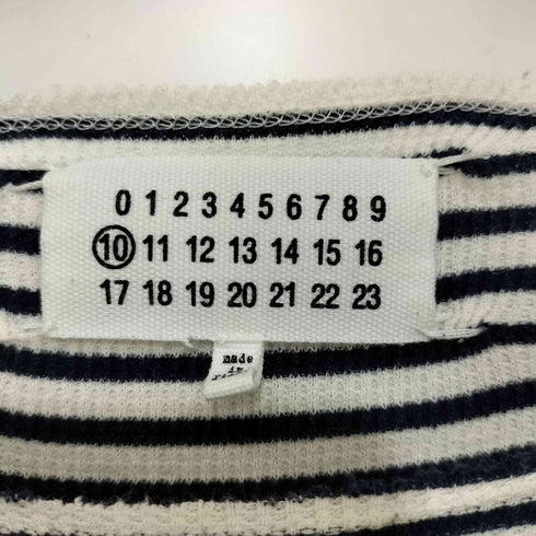 メゾンマルジェラ Maison Margiela 16SS Striped long sleeves カレンダータグ サーマル ボーダー カットソー メンズ 48