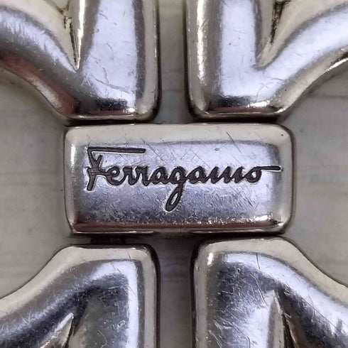 サルヴァトーレフェラガモ Salvatore Ferragamo イタリア製 ロゴ刻印 925 ガンチーニ ペンダントトップ メンズ
