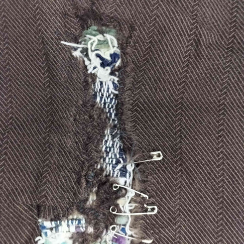 ~40 swaldes ZIP リメイクウールスラックス 襤褸 メンズ