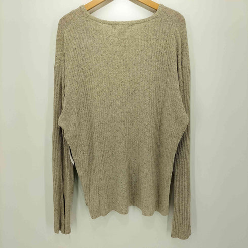 バナナリパブリック BANANA REPUBLIC 90-00S シルク Vネック プルオーバー L/S ニット メンズ import:L
