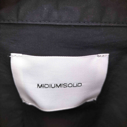 ミディウミソリッド MIDIUMISOLID プリーツ シャツ レディース