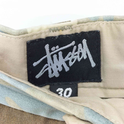 ステューシー Stussy 90-2000s OLD USA製 花柄 ハイビスカス ショーツ ハーフパンツ メンズ 30