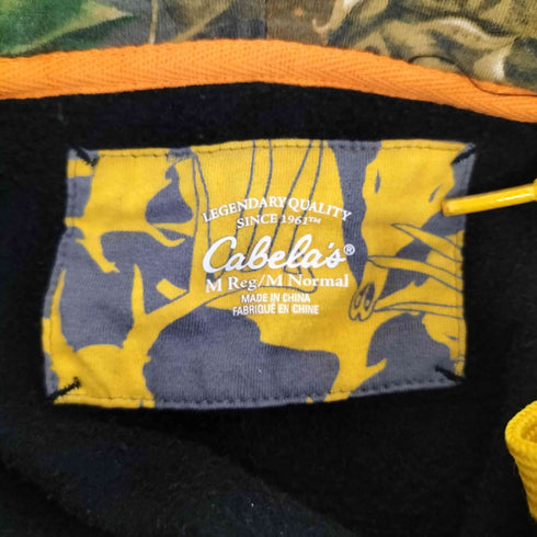 カベラス Cabela's 刺繍 リアルツリーカモ 切替 ジップアップ パーカー メンズ import:M