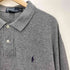ポロバイラルフローレン Polo by RALPH LAUREN ポニー 刺繍 コットン L/S ニット ポロシャツ メンズ import:XL