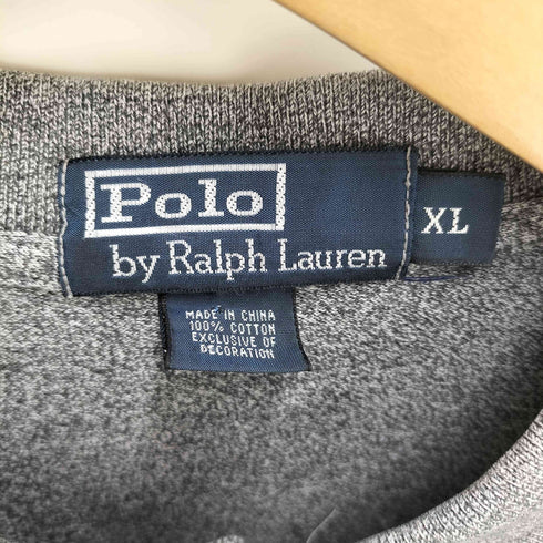 ポロバイラルフローレン Polo by RALPH LAUREN ポニー 刺繍 コットン L/S ニット ポロシャツ メンズ import:XL