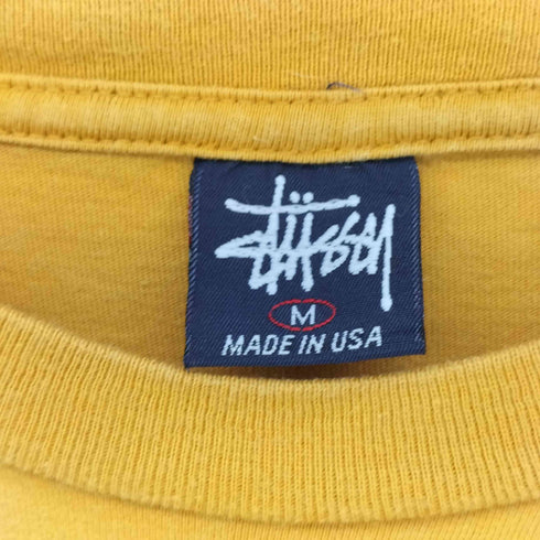 ステューシー Stussy 90S OLD USA製 紺タグ ドラゴン プリント Tシャツ メンズ import:M