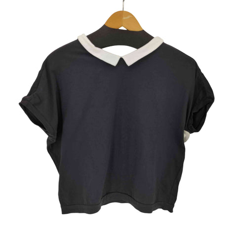 ミズイロインド mizuiro ind 22SS ショートレギュラーカラー ショートスリーブ Tシャツ レディース
