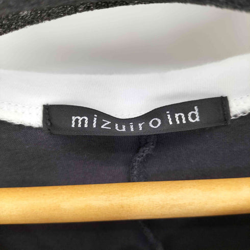 ミズイロインド mizuiro ind 22SS ショートレギュラーカラー ショートスリーブ Tシャツ レディース