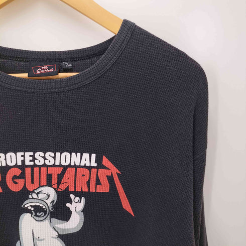 00S PROFESSIONAL AIR GUITARIS キャラクター プリント サーマル L/S Tシャツ ビッグサイズ メンズ 2XL