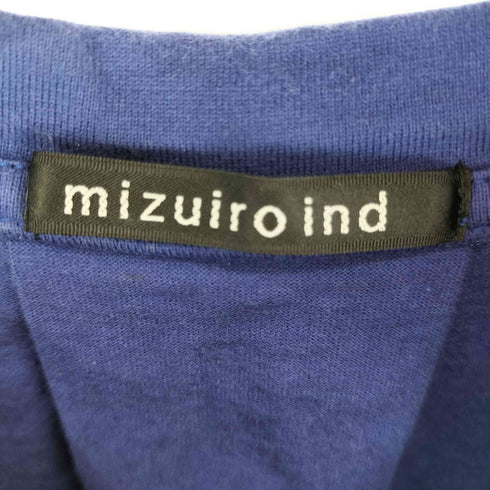 ミズイロインド mizuiro ind 無地 S/S クルーネック Tシャツ レディース