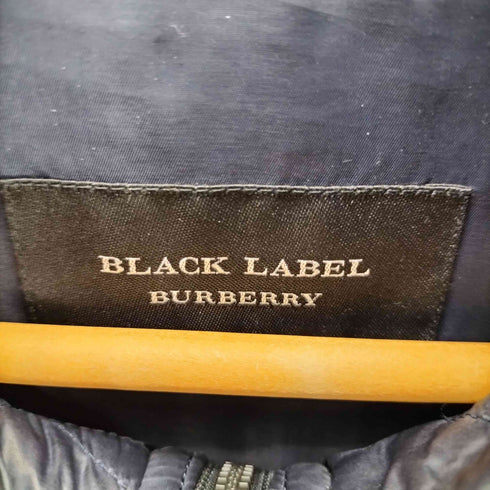 バーバリーブラックレーベル BURBERRY BLACK LABEL ロゴ刺繍 ライナー付き ダウンジャケット メンズ import:M