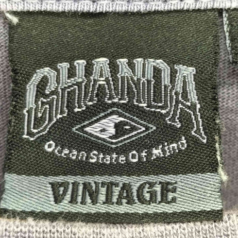 GHANDA 両面プリント 半袖Tシャツ カットソー メンズ M