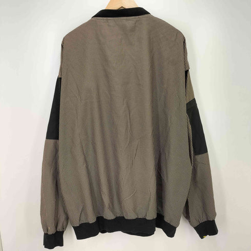 KITTRELL 千鳥格子 ポケット切替 Vネック プルオーバー ビッグサイズ メンズ 2XL