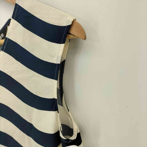 ユニクロ UNIQLO Vネックフレアワンピース ノースリーブ レディース JPN:M