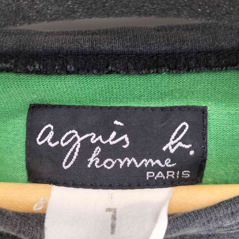 アニエスベーオム Agnes b.homme ボーダークルーネックTシャツ メンズ JPN:1