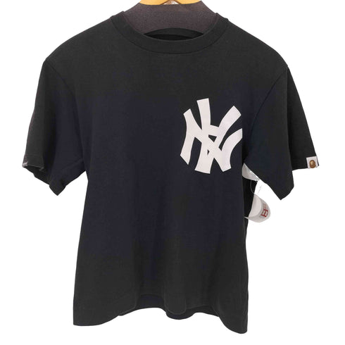 アベイシングエイプ A BATHING APE フロントプリントクルーネックTシャツ メンズ JPN:S