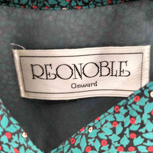 REONOBLE フリル 総柄 ワンピース レディース