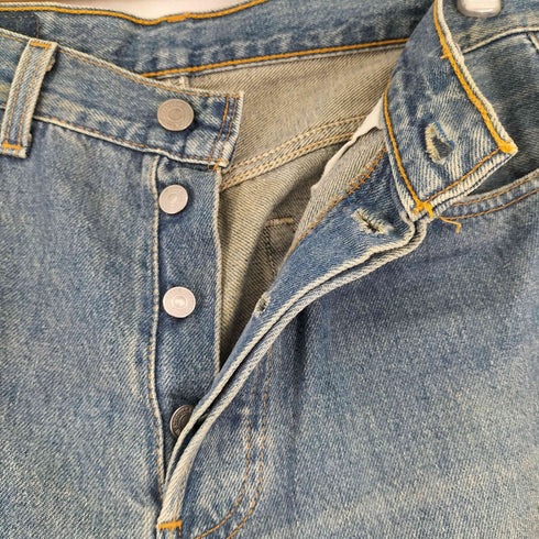 リーバイス Levis 90S 96年製造 米国製 501 裏ボタン刻印501 ボタンフライデニムパンツ メンズ 29×32