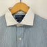 ポロバイラルフローレン Polo by RALPH LAUREN ESTATE CUSTOM FIT 裾マチポニー ストライプ長袖シャツ クレリックシャツ メンズ 39-82