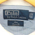 ポロバイラルフローレン Polo by RALPH LAUREN ESTATE CUSTOM FIT 裾マチポニー ストライプ長袖シャツ クレリックシャツ メンズ 39-82