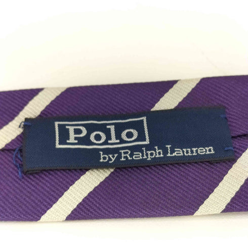 ポロバイラルフローレン Polo by RALPH LAUREN イタリア製 ストライプ シルク ネクタイ メンズ
