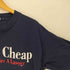 90S FRUIT OF THE LOOM ボディ USA製 Talk Is Cheap プリント Tシャツ 袖シングルステッチ メンズ import:L