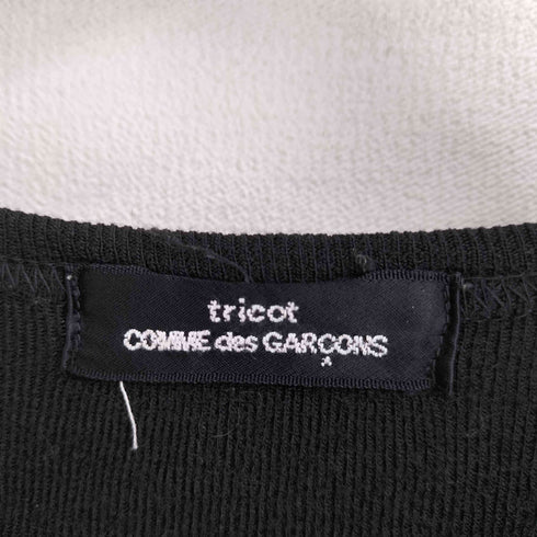 トリココムデギャルソン tricot COMME des GARCONS 02aw archive フロントロゴプリント ニットソー レディース