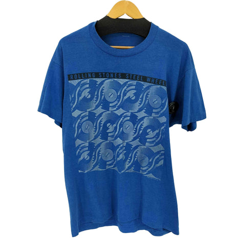 80s ©︎1989 STEEL WHEELS Tシャツ メンズ