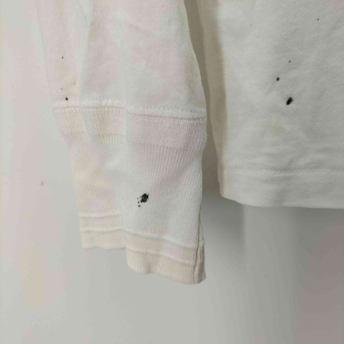 グラッドハンド GLADHAND シングルステッチ 猫目ボタン ロングスリーブ ヘンリーネックTシャツ メンズ M