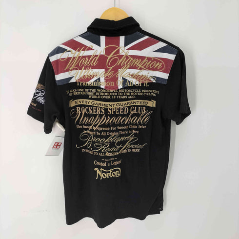 ノートン NORTON 両面刺繍半袖ポロシャツ メンズ L