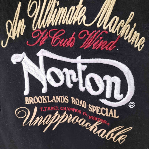 ノートン NORTON 両面刺繍半袖ポロシャツ メンズ L