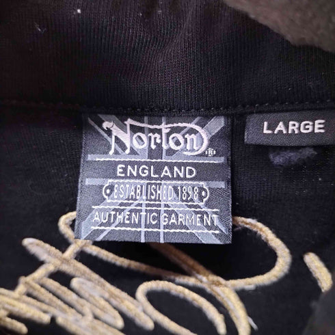 ノートン NORTON 両面刺繍半袖ポロシャツ メンズ L