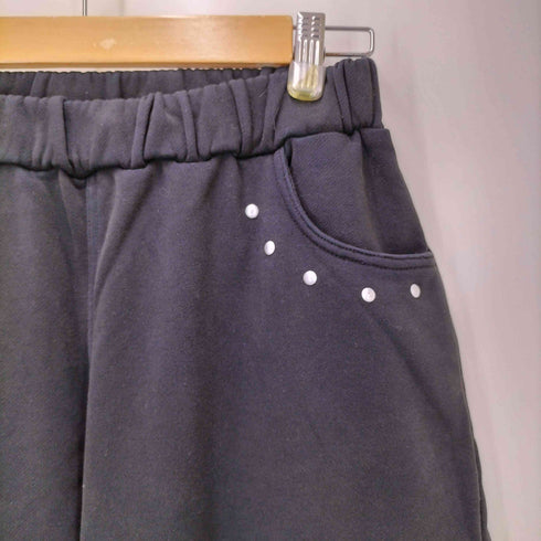 フーズフーギャラリー WHO’S WHO gallery 24AW スタッズ裏毛デザインパンツ レディース FREE