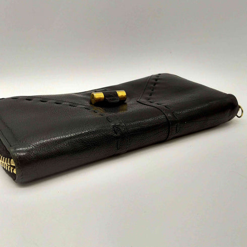 イヴサンローラン Yves Saint Laurent イタリア製 MUSE Long Wallet レザー 財布 レディース
