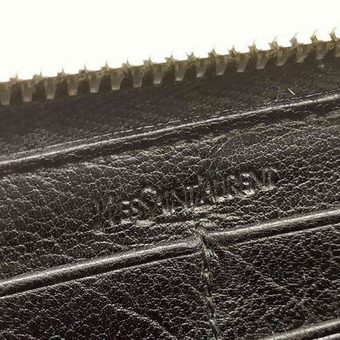 イヴサンローラン Yves Saint Laurent イタリア製 MUSE Long Wallet レザー 財布 レディース