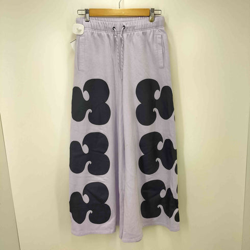マリメッコ marimekko 22AW WMMK CROP HOODIE WIDE PANT クロップフーディ スウェット ワイドパンツ セットアップ レディース JPN:L