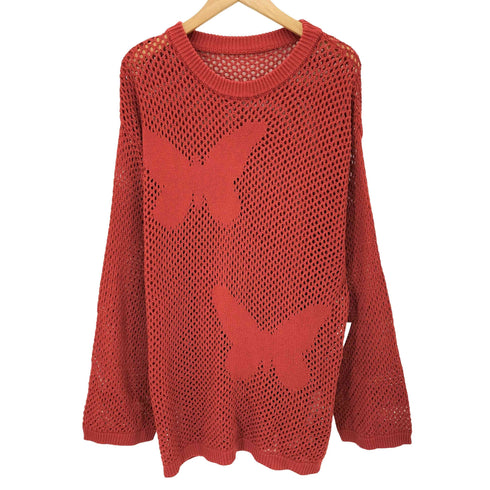 アナスイ ANNA SUI 23SS 蝶柄 透かし編みニット レディース JPN:L