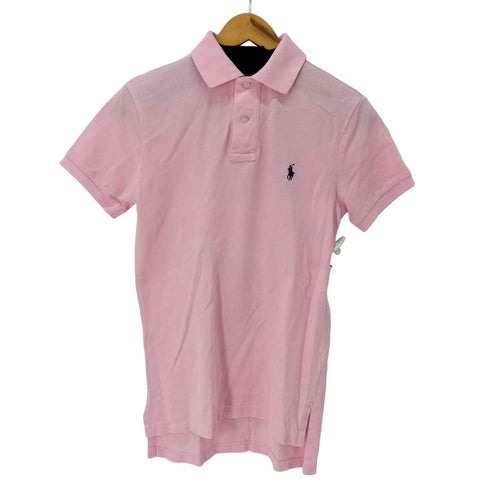 ポロバイラルフローレン Polo by RALPH LAUREN CUSTOM FIT ポニー刺繍 S/S シャツ レディース import:XS
