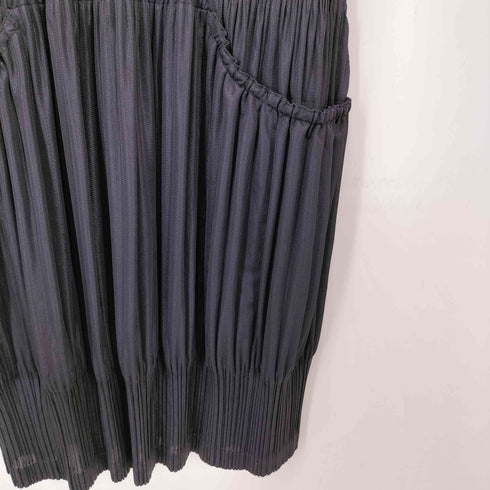 プリーツプリーズイッセイミヤケ PLEATS PLEASE ISSEY MIYAKE 08AW Shadow Pleats Dress 消しプリーツ 切替 ノースリーブチュニック レディース JPN:3