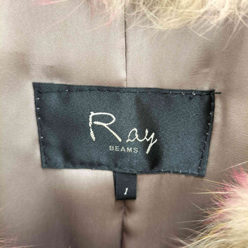 レイビームス Ray BEAMS ラビットファー プリントコート レディース JPN:1