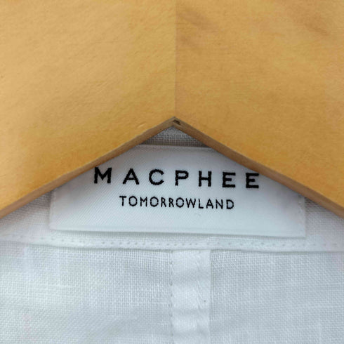 マカフィー MACPHEE リネン ハーフスリーブシャツ レディース JPN:36