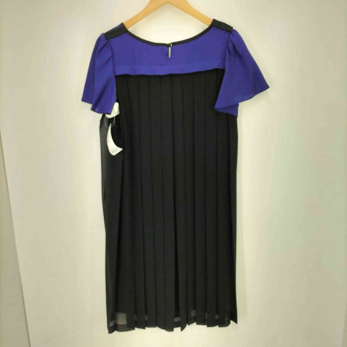 コンジェペイエアデュートリステス conges payes ADIEU TRISTESSE 2トーン 切替 バックプリーツ S/S ワンピース レディース JPN:38
