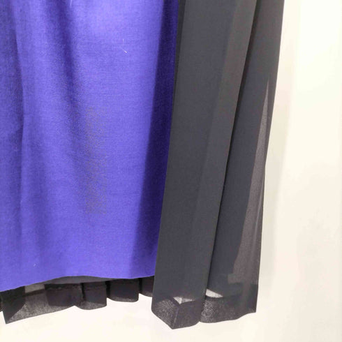 コンジェペイエアデュートリステス conges payes ADIEU TRISTESSE 2トーン 切替 バックプリーツ S/S ワンピース レディース JPN:38