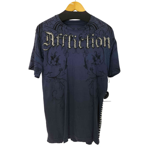 AFFLICTION S/S デザインプリントクルーネックTシャツ メンズ