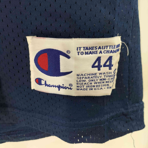 チャンピオン Champion USA製 S/S フロントデザインプリントメッシュゲームTシャツ メンズ US:44