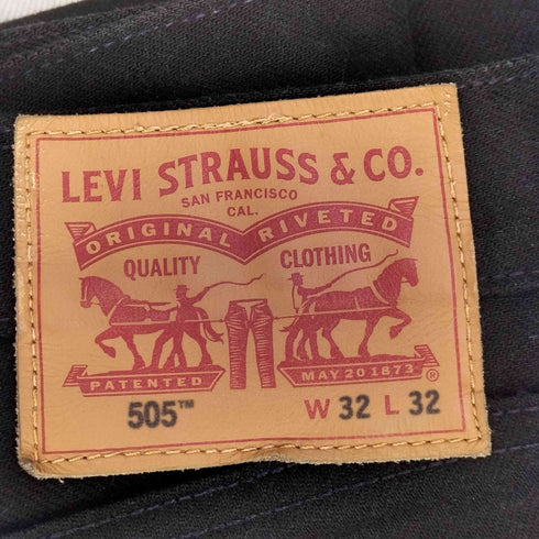 リーバイス Levis 505 ブラックデニムパンツ メンズ W32 L32